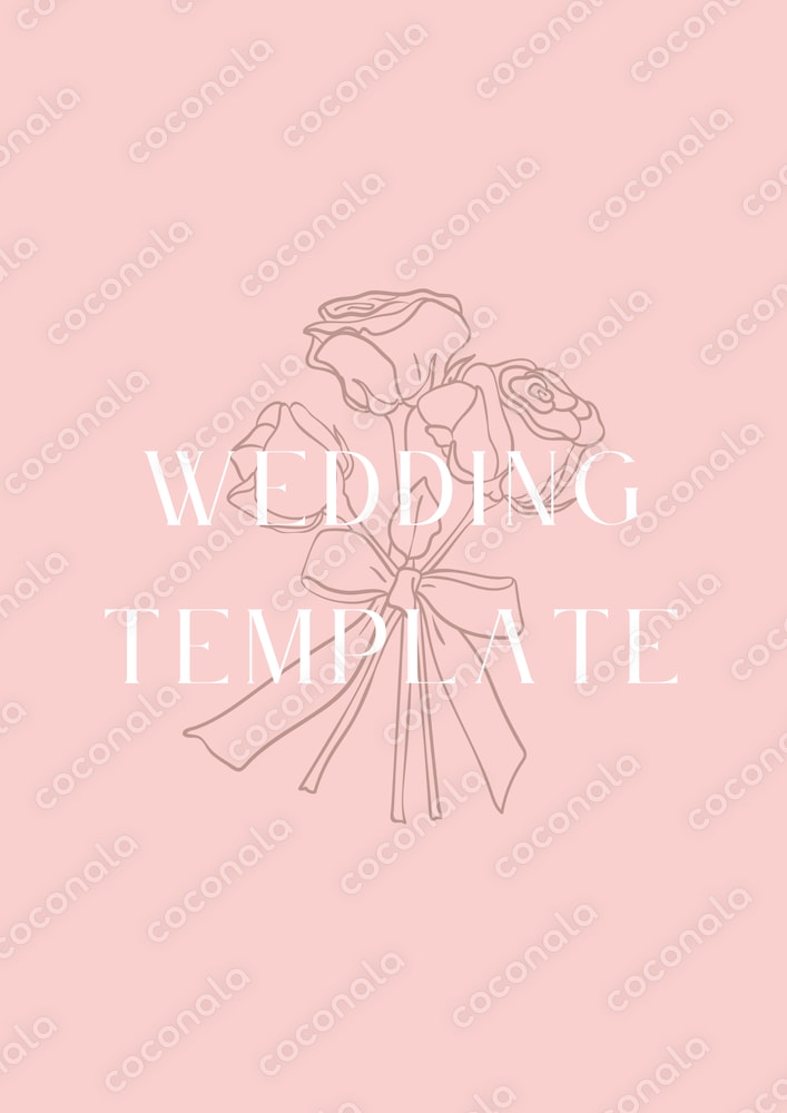 結婚式に使えるテンプレート