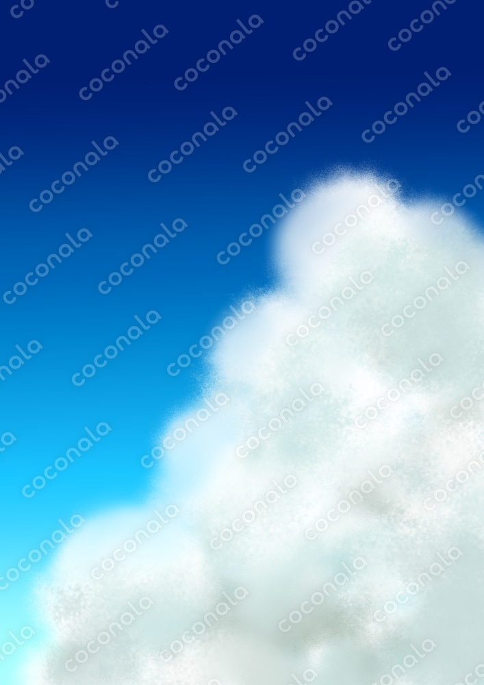 夏、入道雲の空