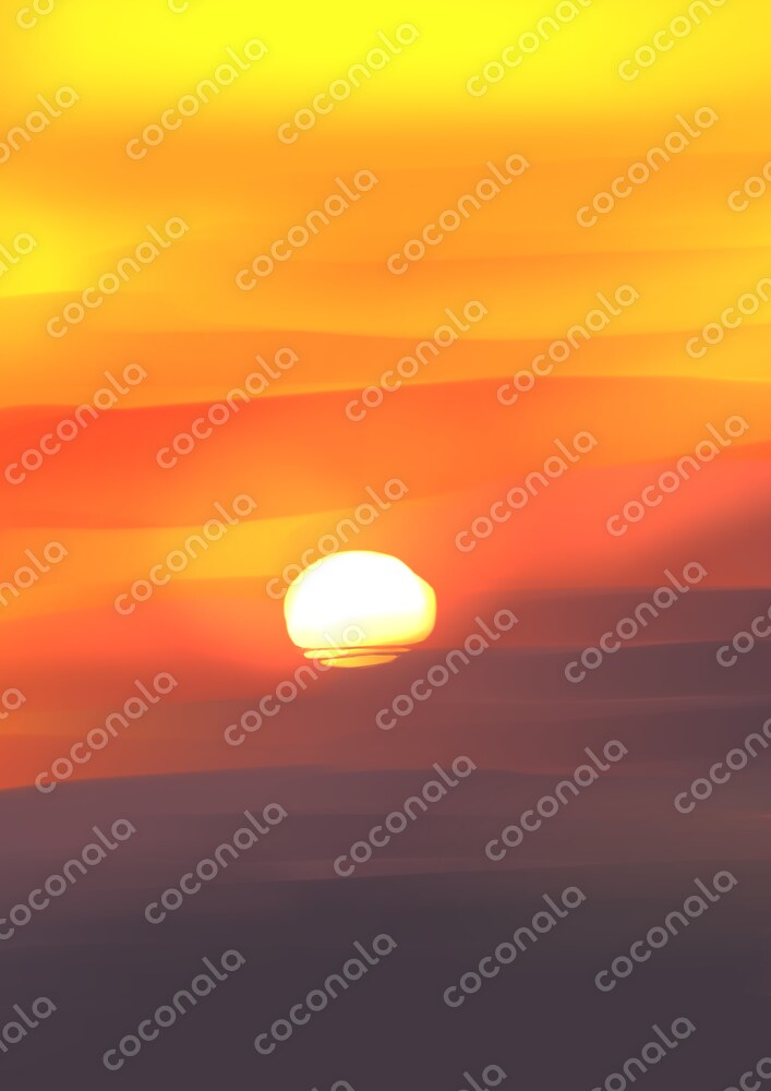 夕日の印象的な空