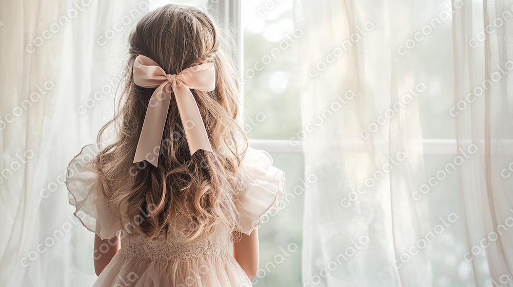 女の子のやさしい午後のひとときの