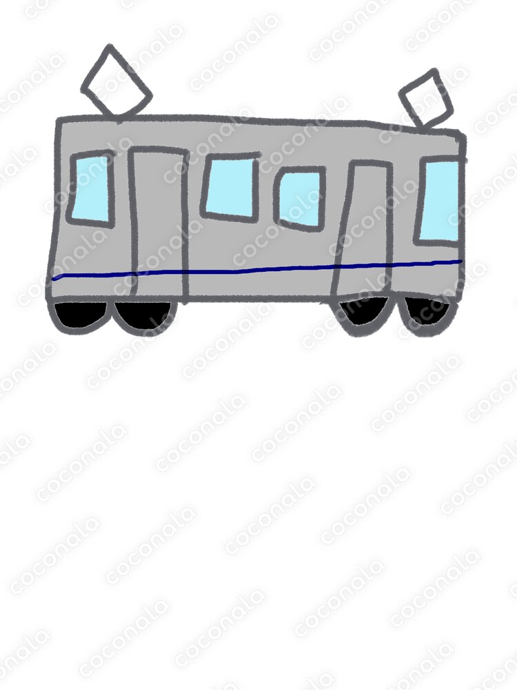 電車　グレー