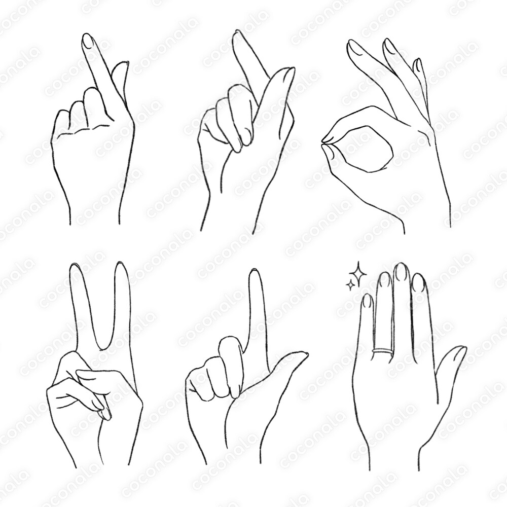 手のイラスト素材