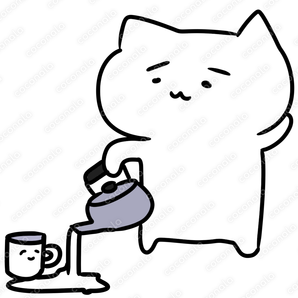 お湯の着地点をミスる