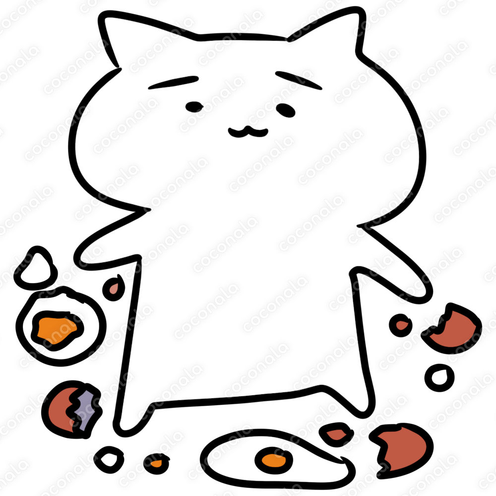 卵を一つもうまく割れない日がある