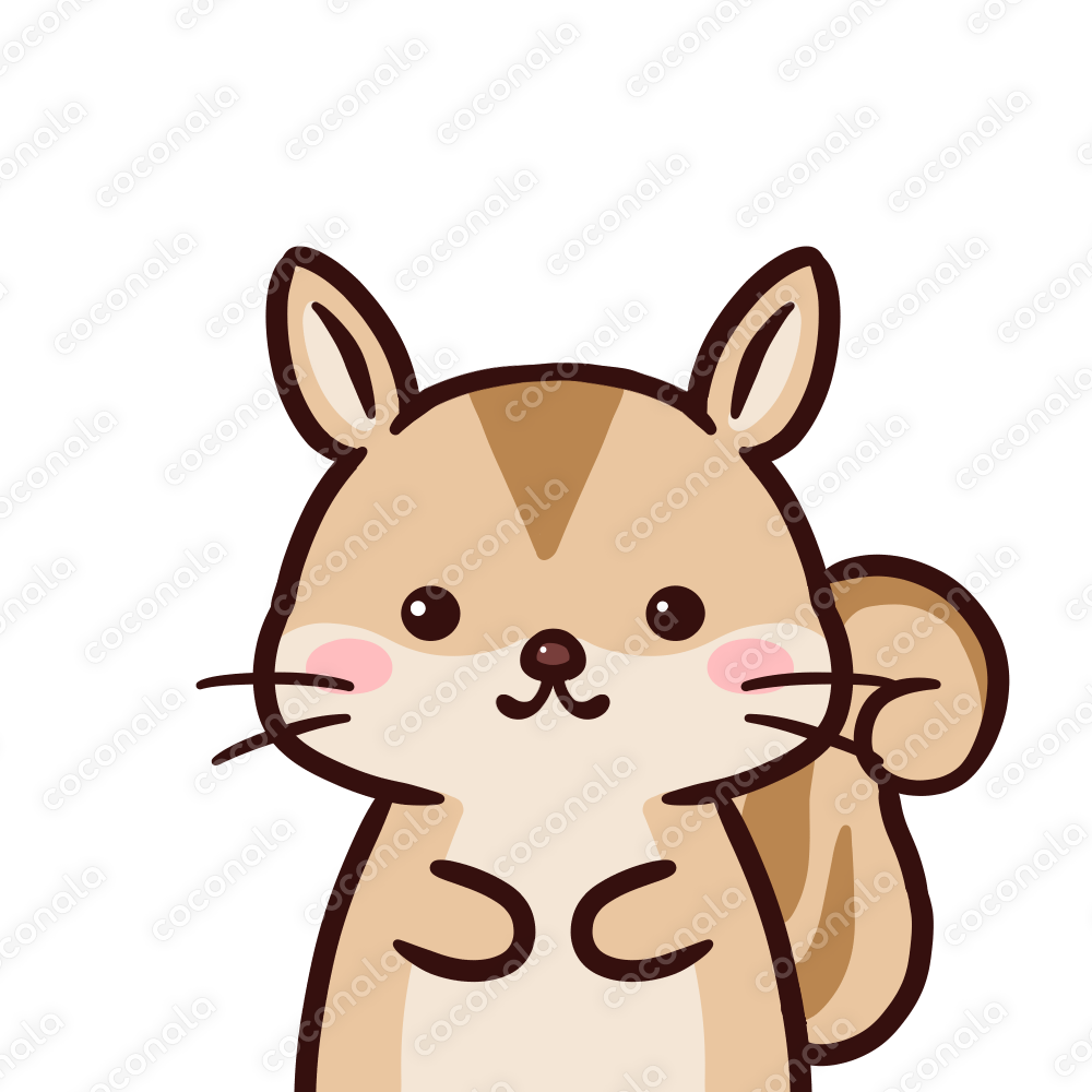 りす　アイコン　動物イラスト