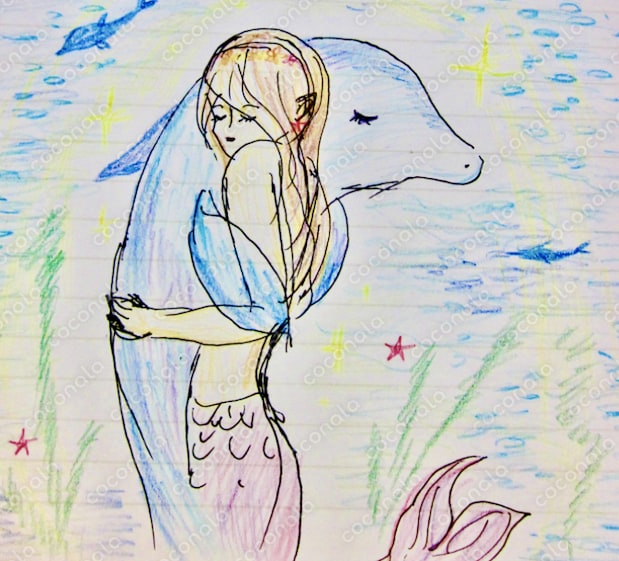 人魚とイルカ