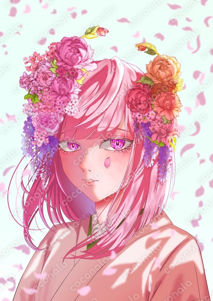 一枚絵のイラスト制作