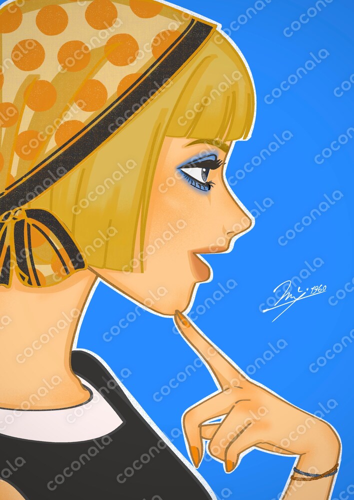 壁紙・ポストカード 女の子イラスト