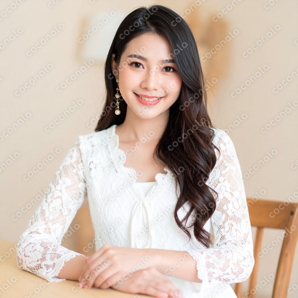 清楚系の韓国人女性