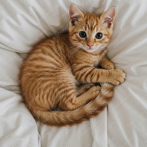 【AI猫画像】茶トラ子猫の画像素材｜POP・SNS用に