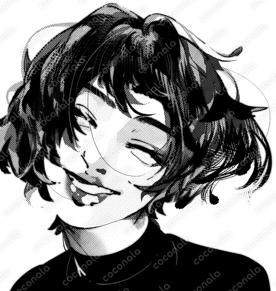 アイコンに適した笑顔の少女