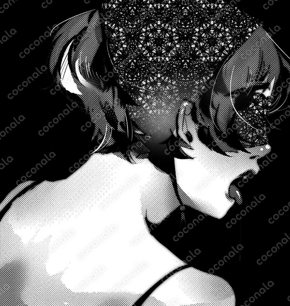 アイコンに使える禍々しい女性のイラスト