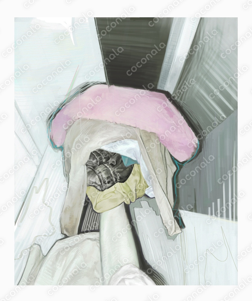 自由に使える絵画的なイラスト『洗濯物』