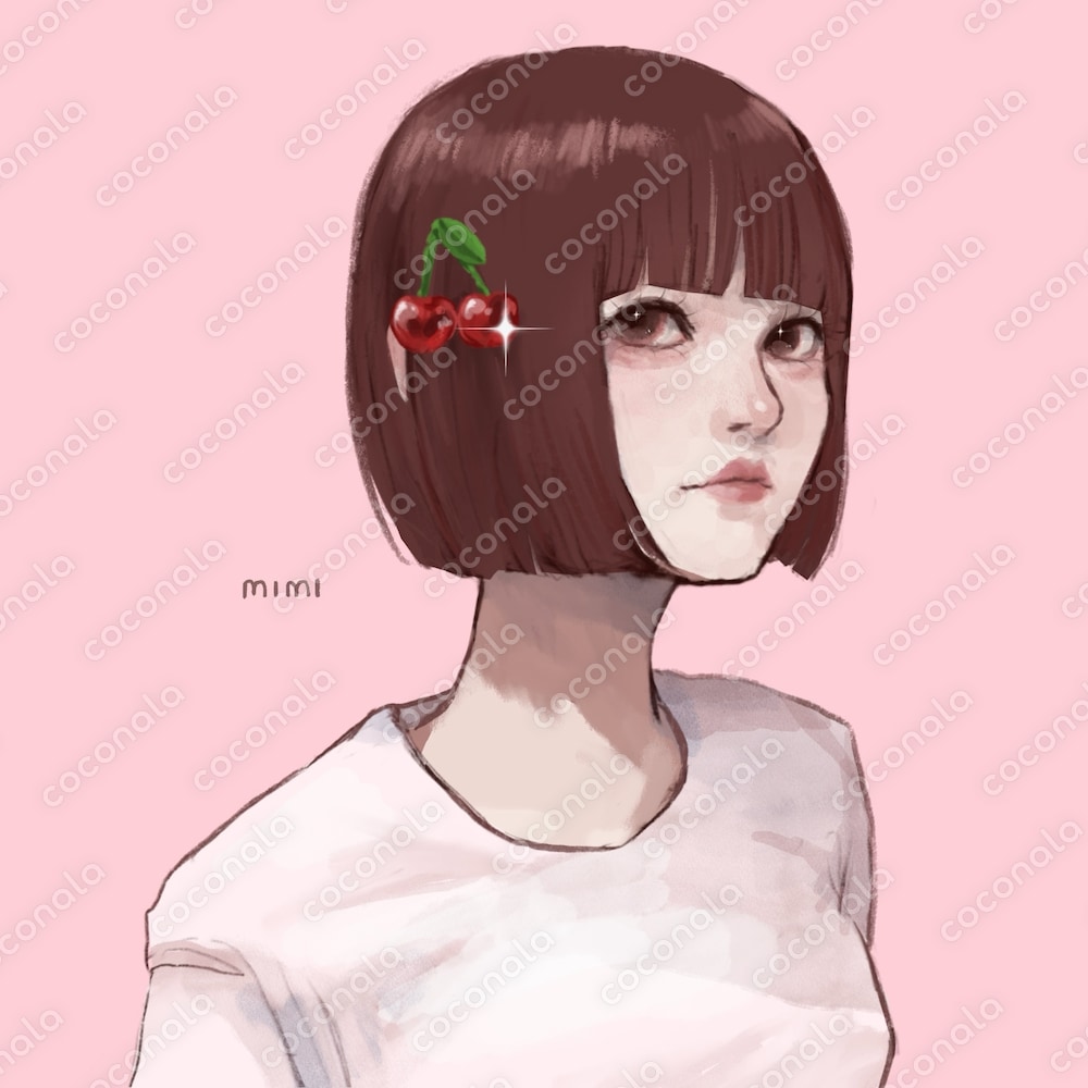 可愛くてお洒落な女の子のイラスト＊アイコンなどに！