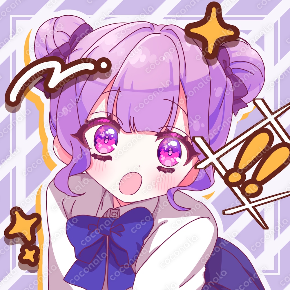 SNSアイコン向け女の子イラスト
