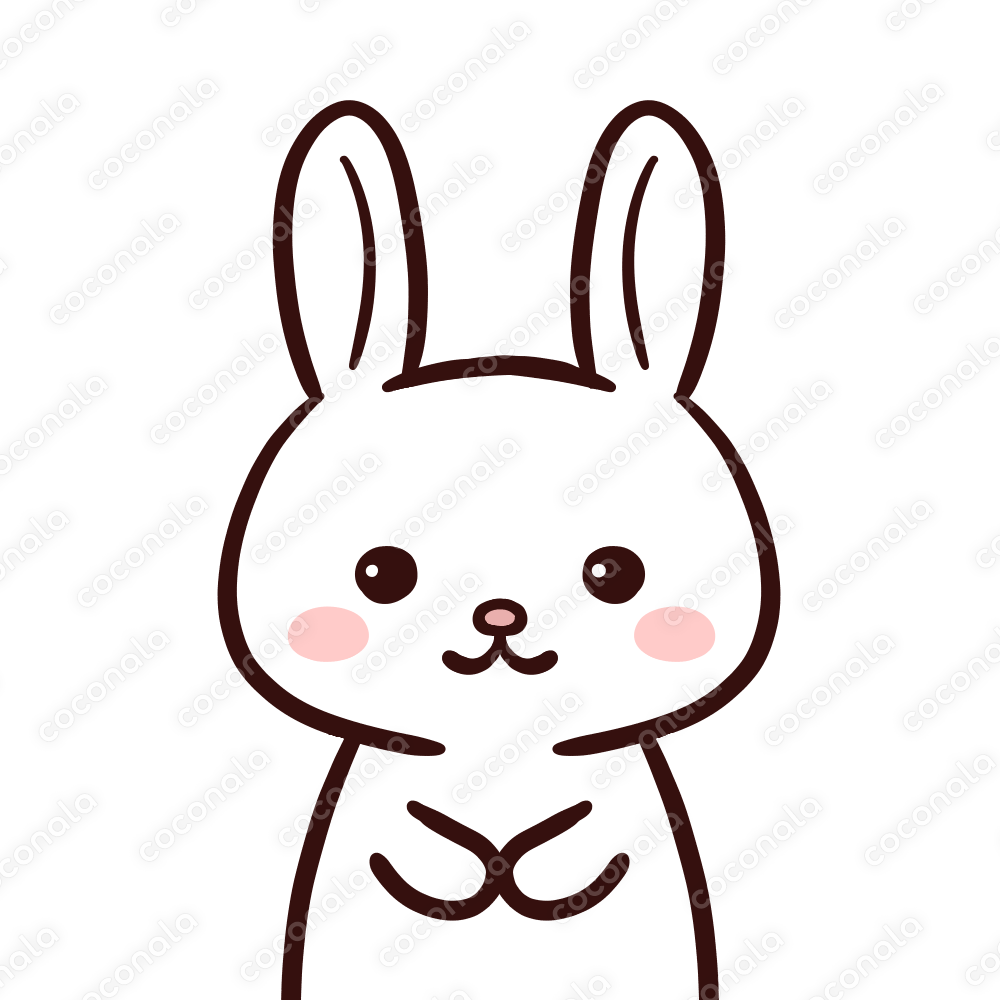 うさぎ　アイコン　動物イラスト