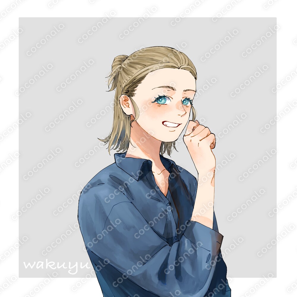 SNSなどのアイコンに使える女の子のイラスト③