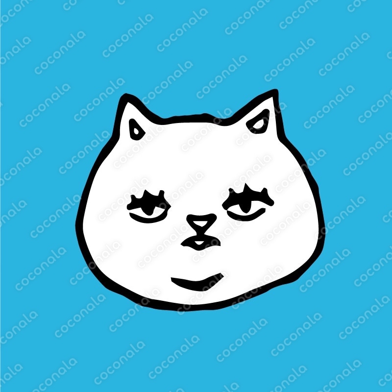 白猫のアイコン イラスト