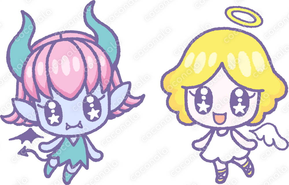 Aiデータ＿天使ちゃん悪魔ちゃんセット