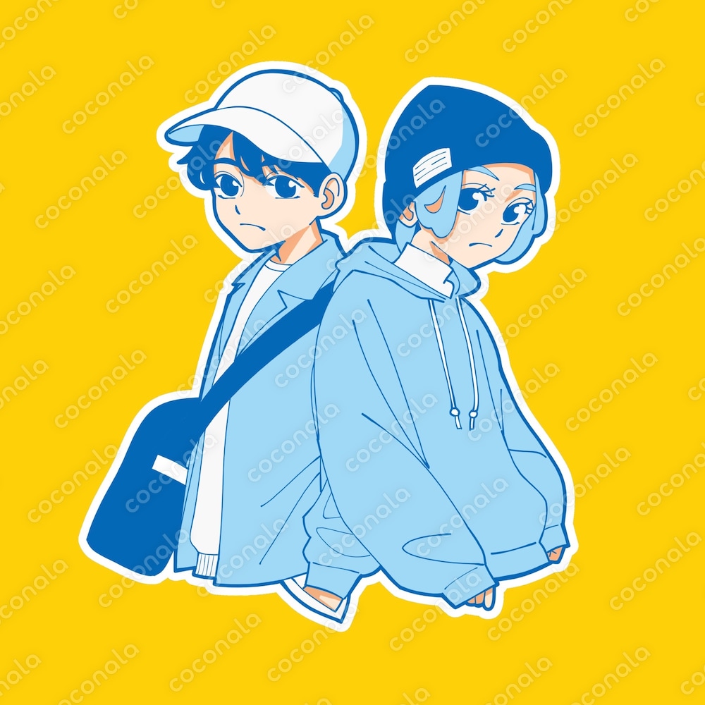 カップル(ラフな服)