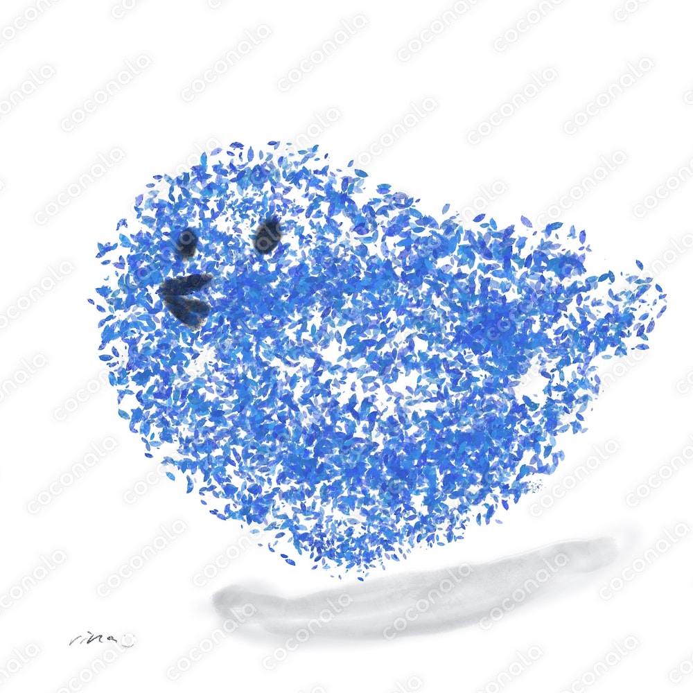 【御守絵】Blue Bird