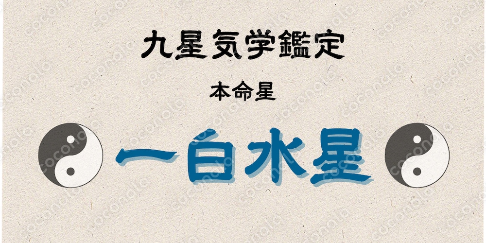 【一白水星】九星気学で読み解くあなたの本命星