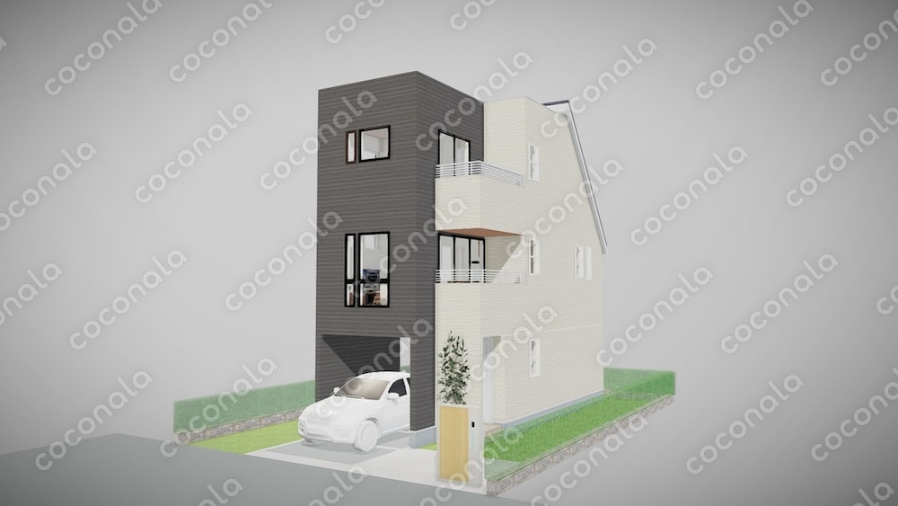 充実した間取りがとれた３階建ての間取り