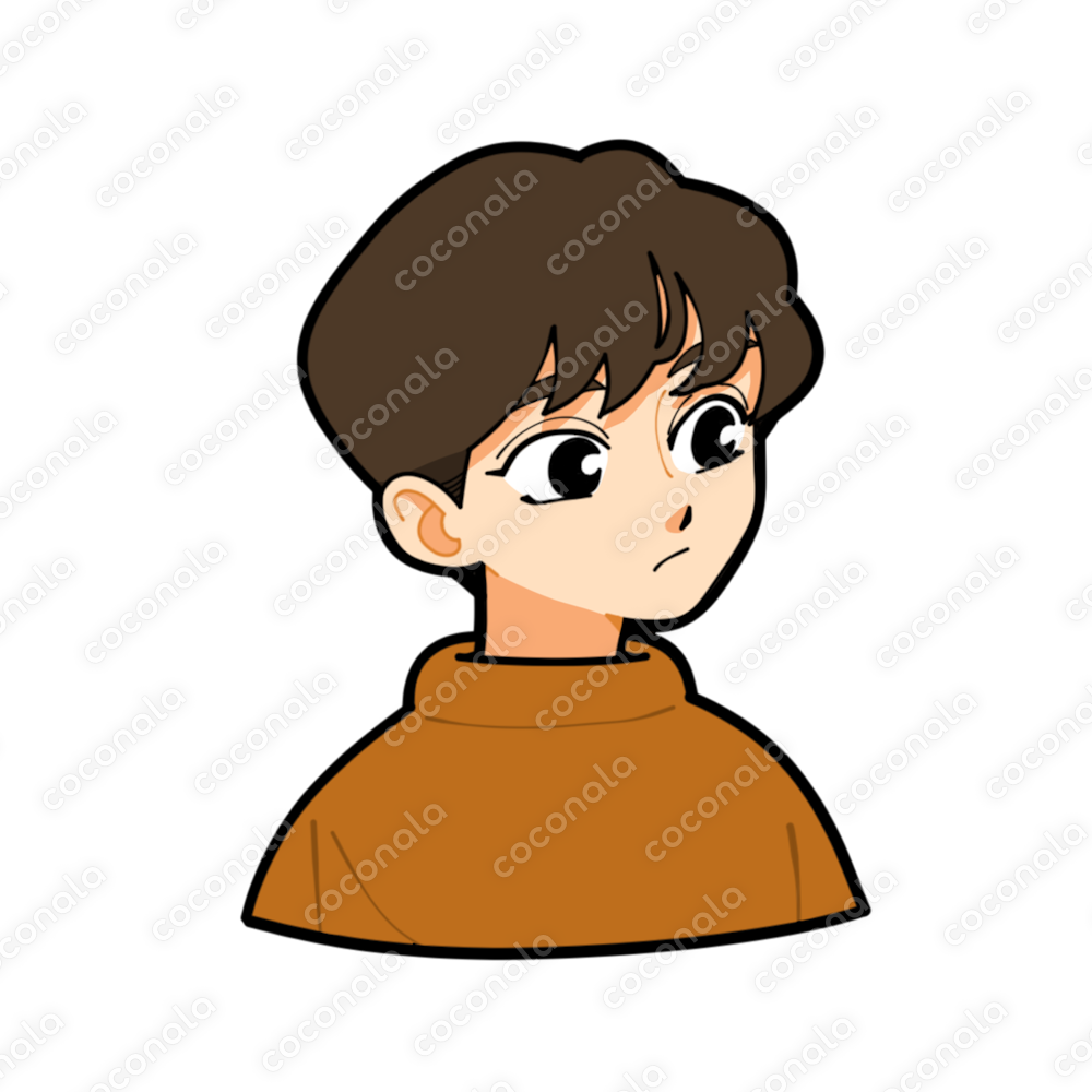 顔アイコン(ニットの男の子)