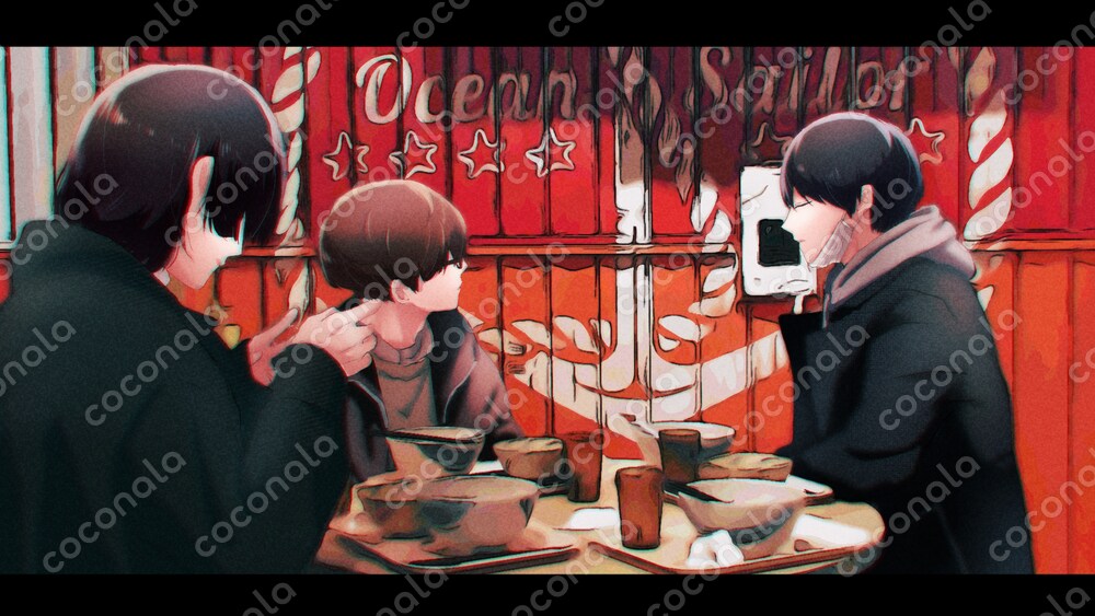 動画等にご使用頂ける日常の一コマ　イラスト