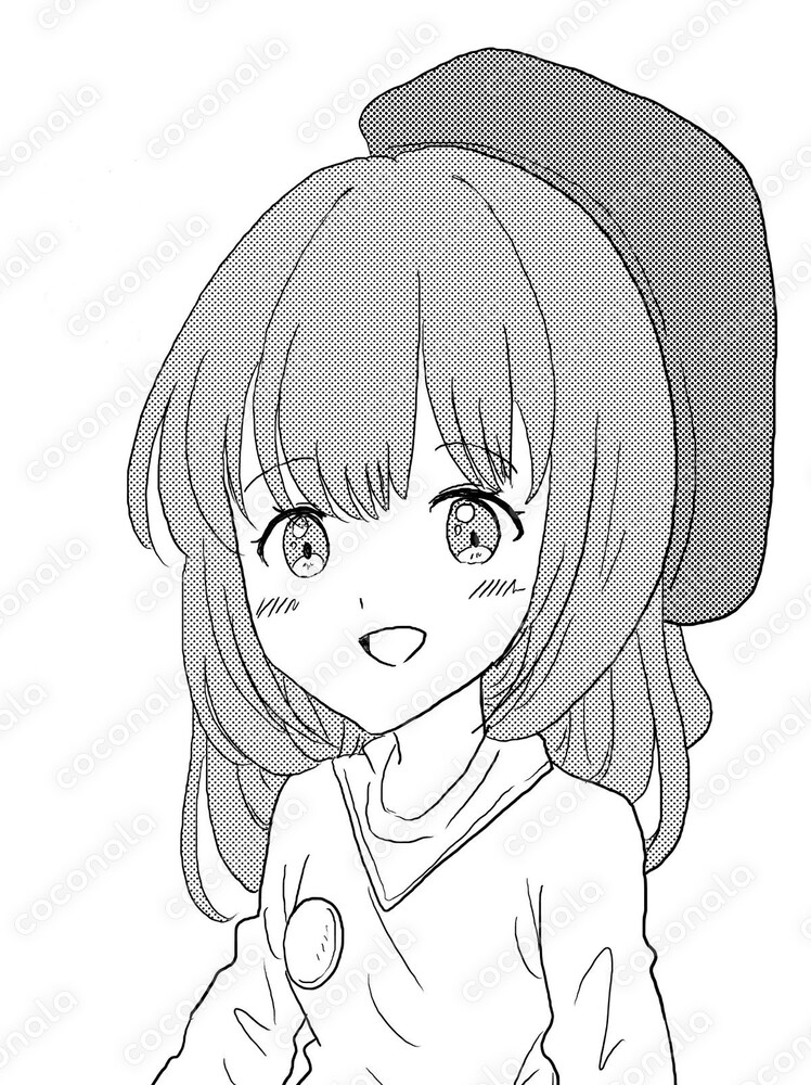 帽子をかぶった女の子