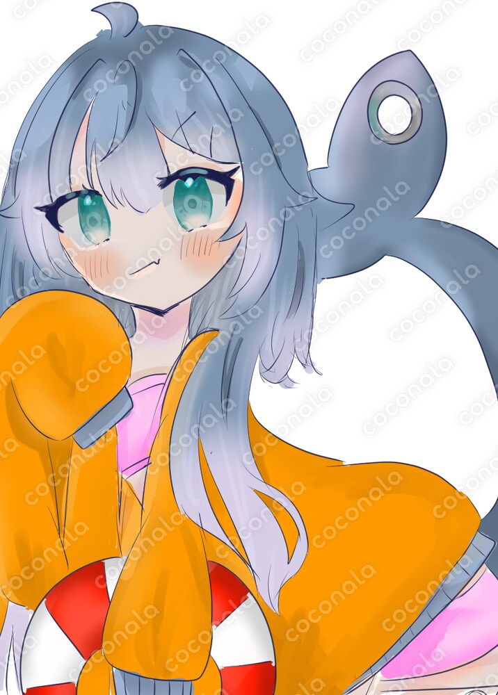 サムネイル、アイコンなどに使える夏っぽい女の子