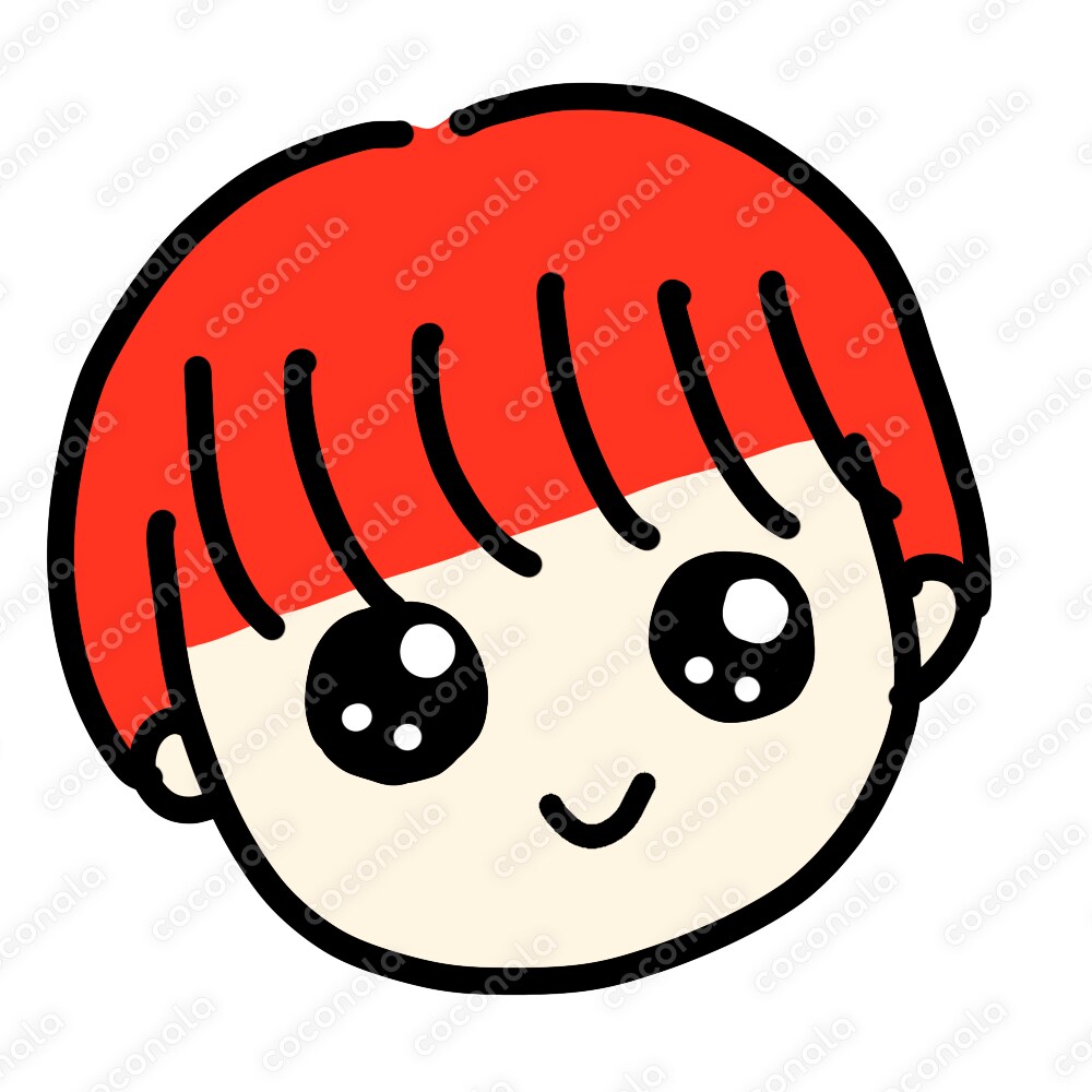 男の子アイコン_赤髪