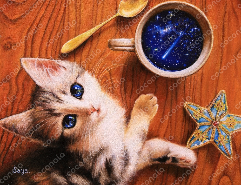 油彩画【星乃珈琲】〜THE COFFEE WITH STARS〜