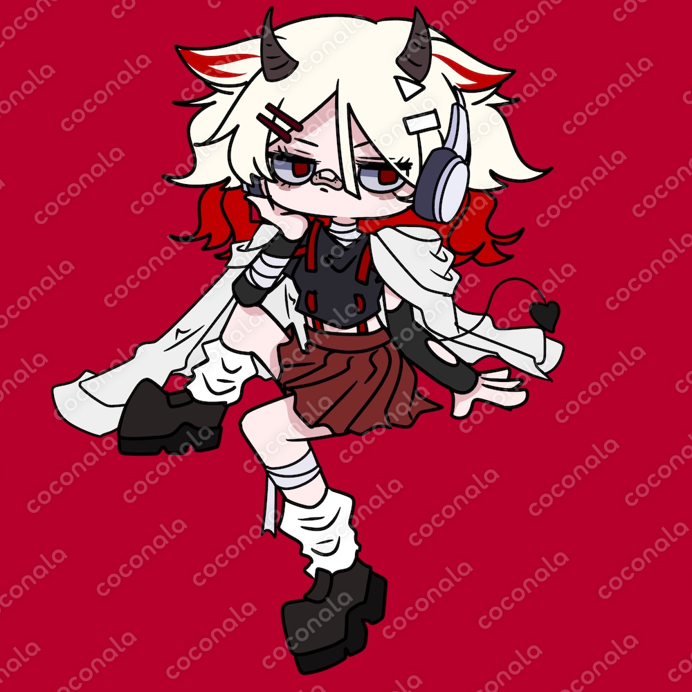 アイコンイラスト　赤・悪魔