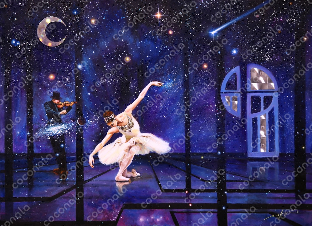 油彩画【エトワールの夢】〜DREAMS FOR ETOILE〜
