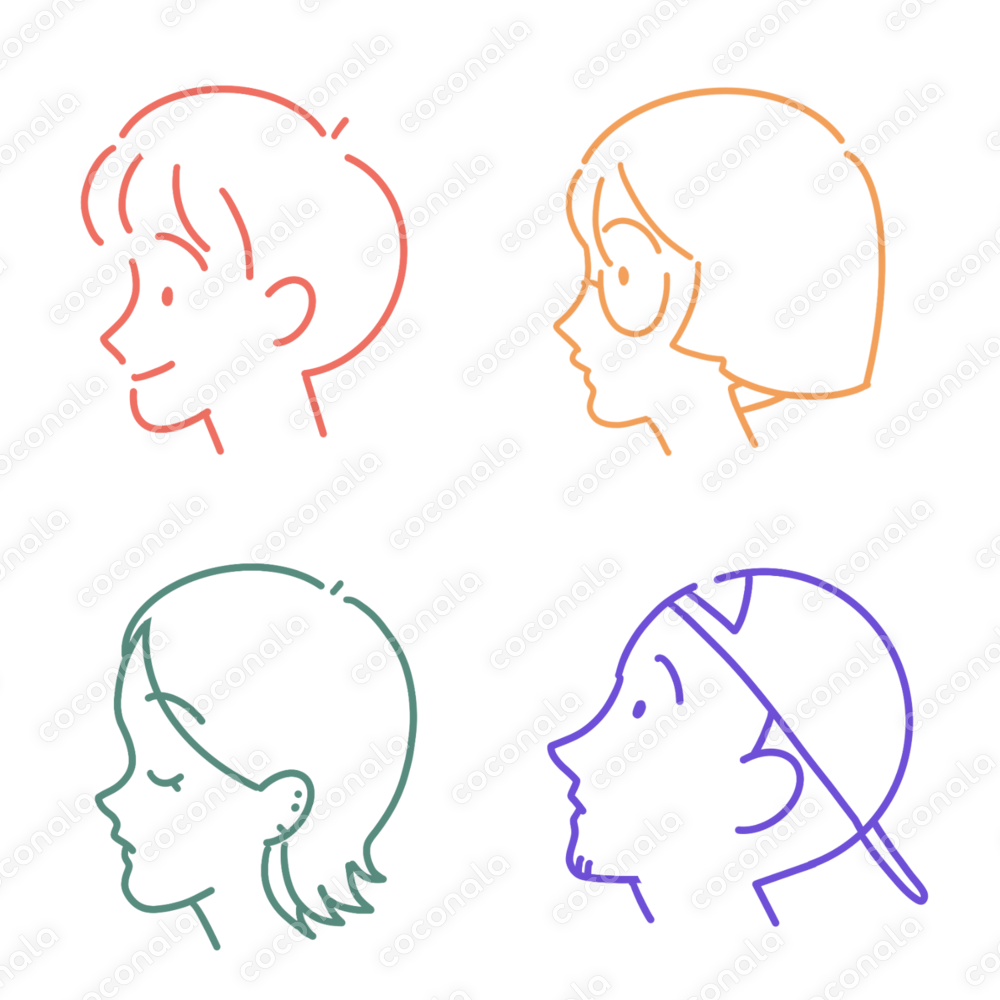 アイコンに使える！シンプルラインだけイラスト