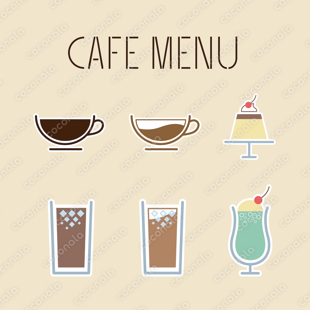 カフェアイコンセット