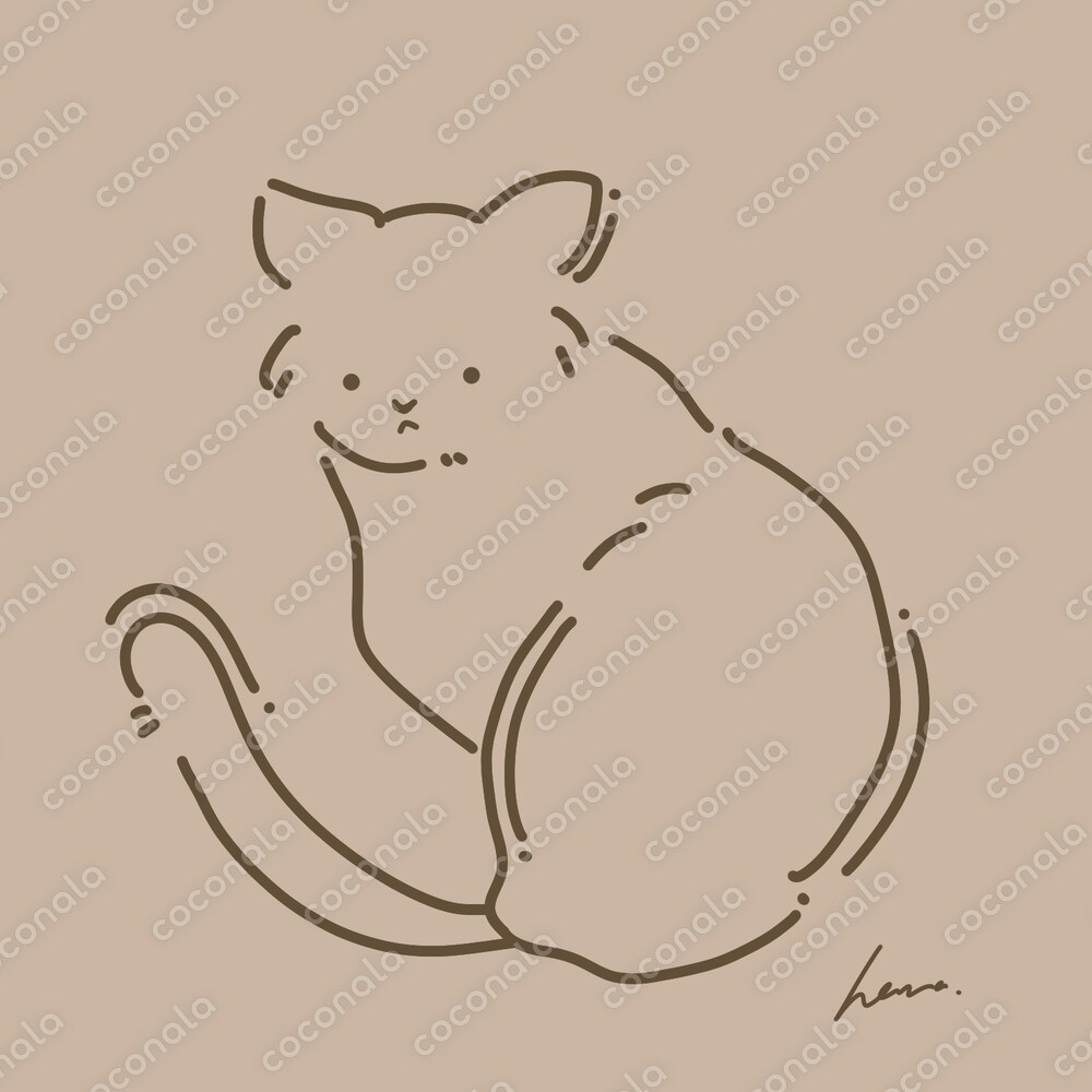 シンプルな猫ちゃんアイコン