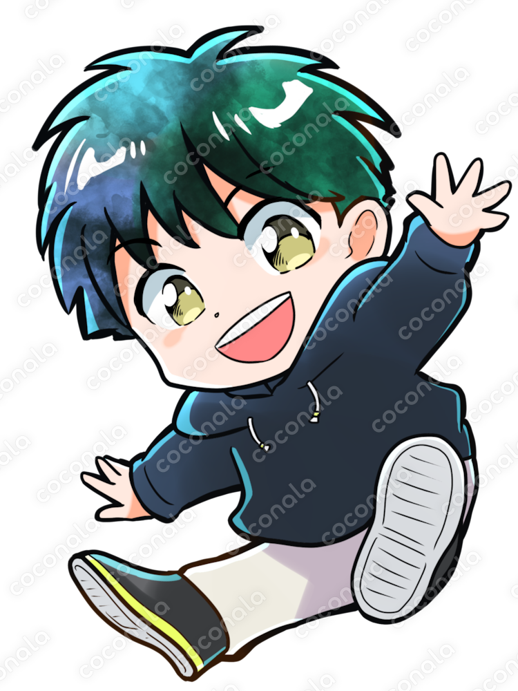 ポップなミニキャラ男の子