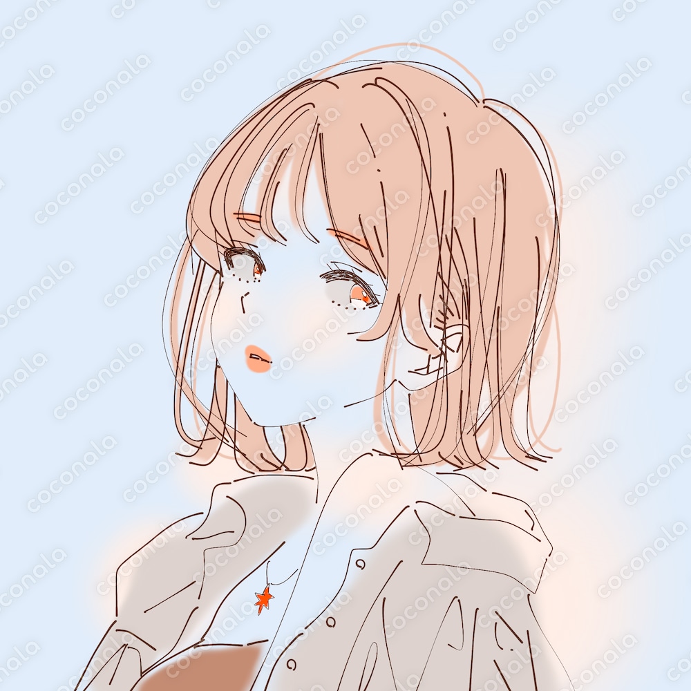 シンプルな女の子アイコン