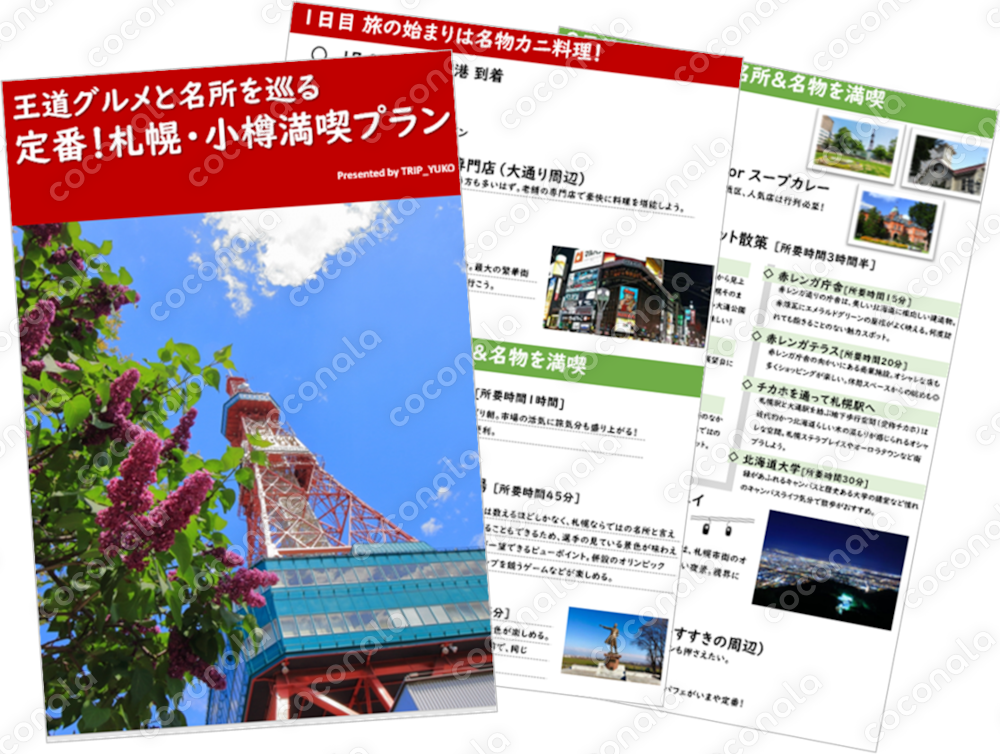 すぐ使える！国内旅行プラン_ vol.3 定番！札幌・小樽満喫