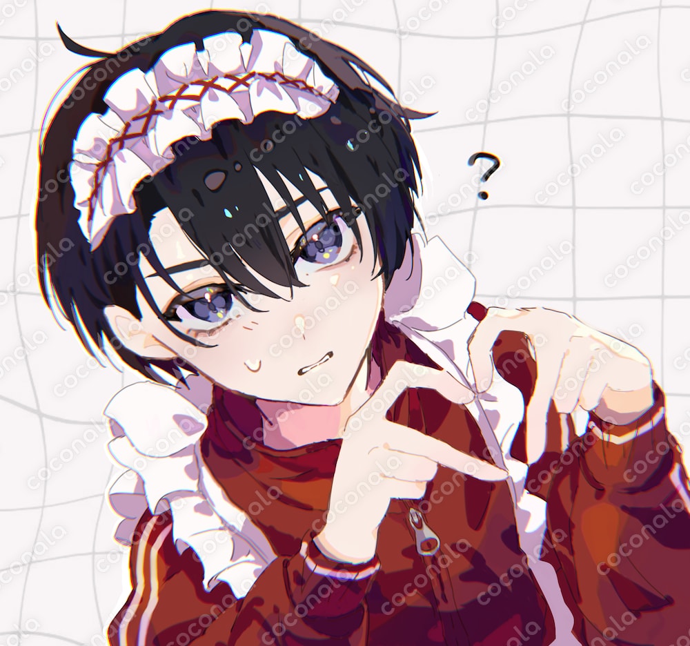 アイコンに使えるジャージメイド男の子2