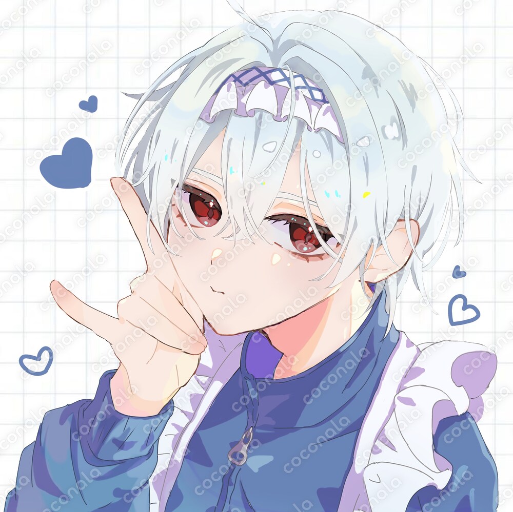 アイコンに使えるジャージメイドの男の子