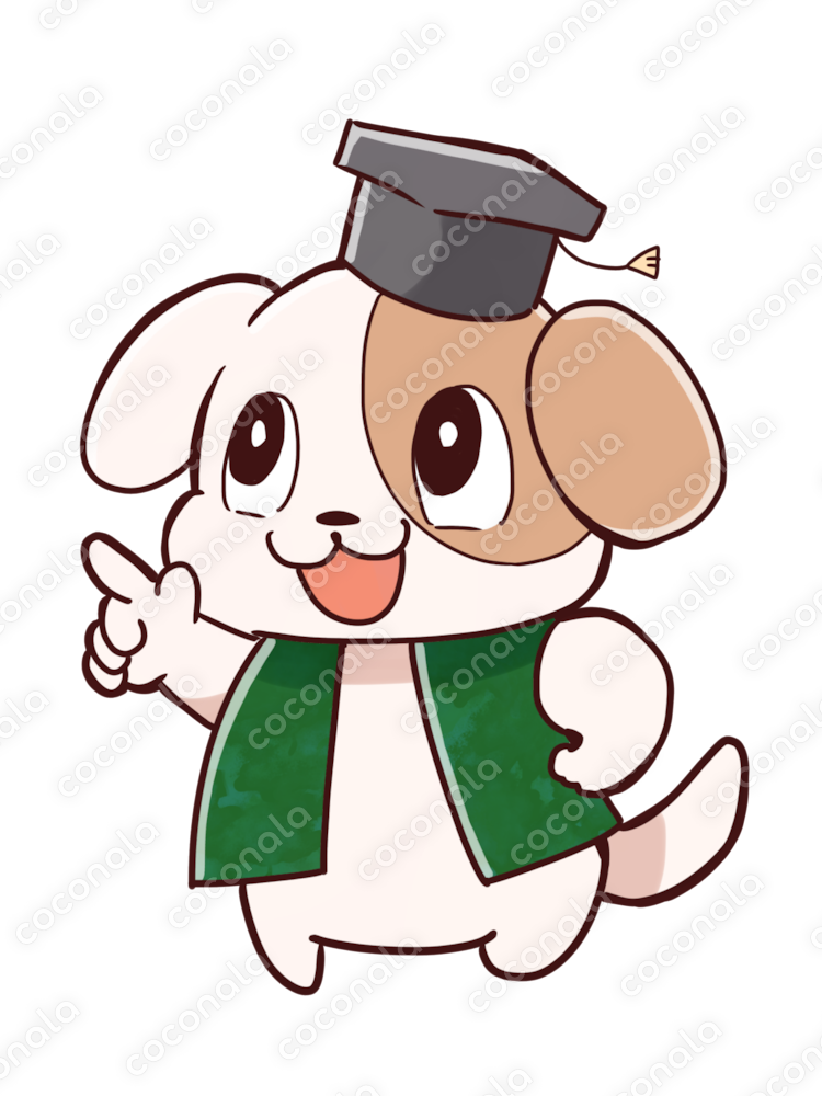 講師風の犬キャラクター