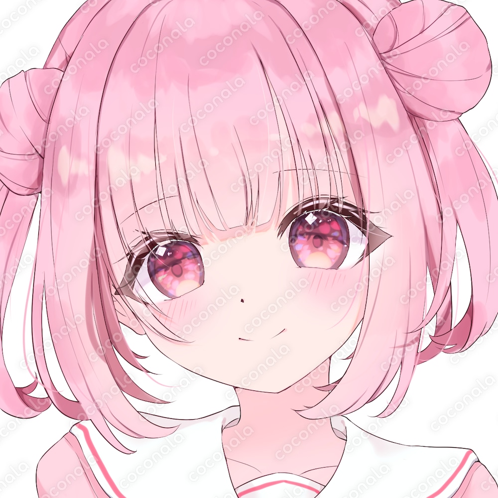 【SNSアイコンなどに】ふんわり癒し系女の子🎀【手描きアイコン】