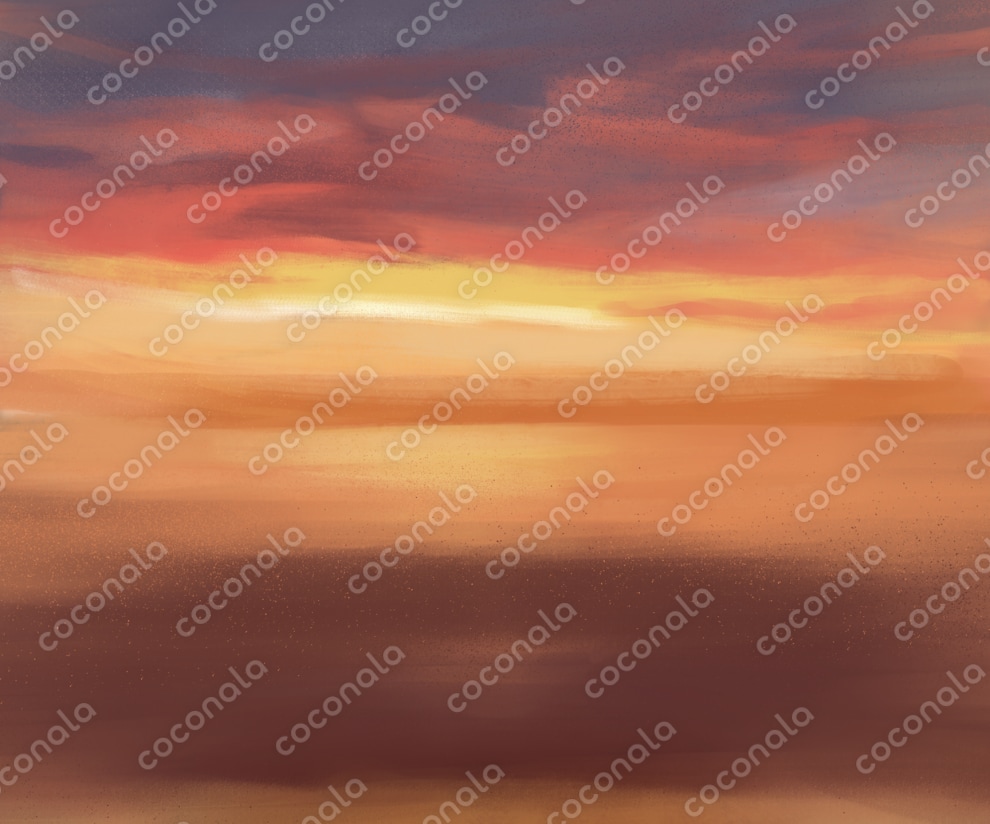 夕暮れの幻想的な風景