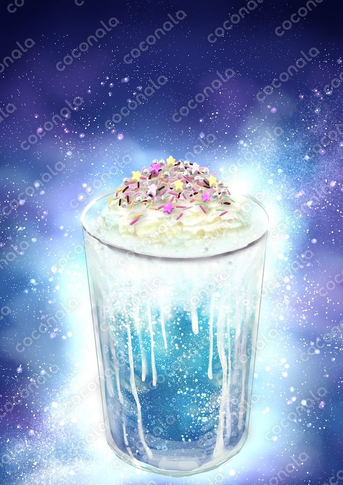 星空のクリームソーダポスター
