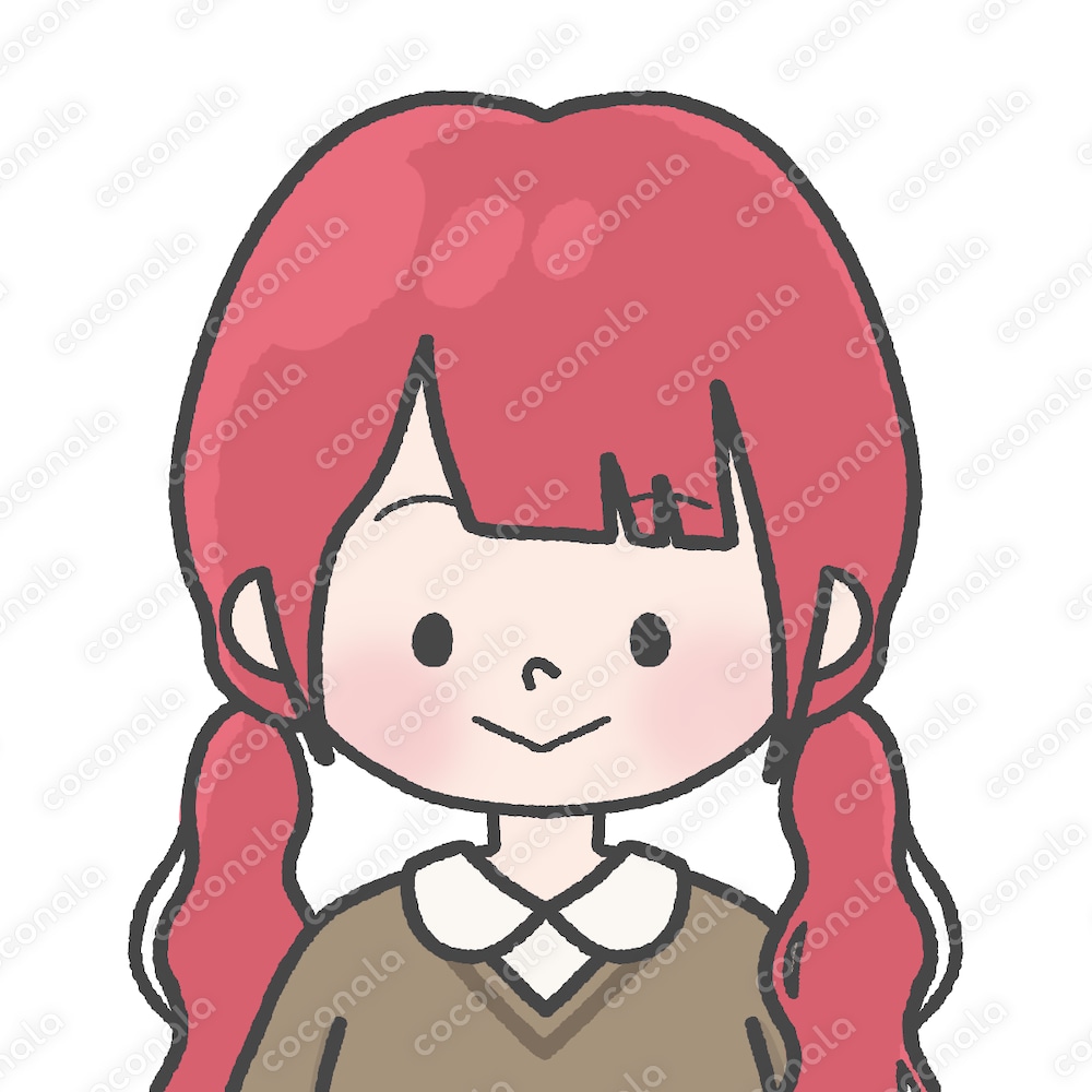 【アイコンイラスト】セーターを着たツインテールの女の子