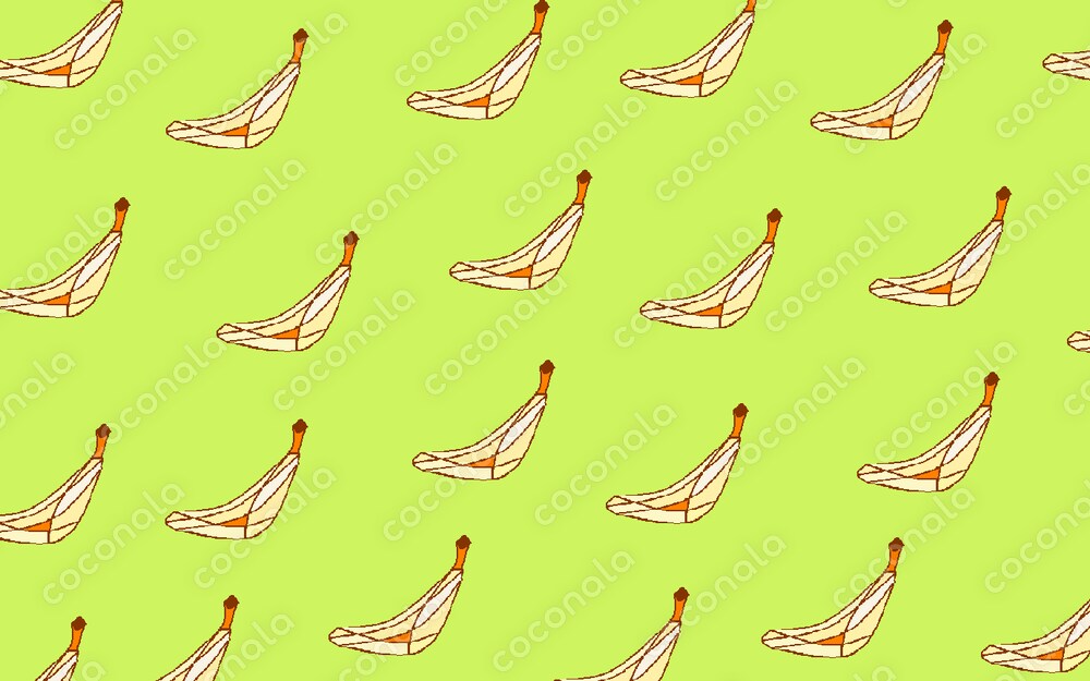 ステンドグラス風いっぱい並んだバナナ【ｂ】