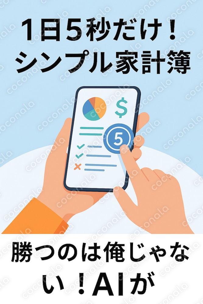 1日5秒だけ！ズボラさんでも続くシンプル家計簿｜書くだけ簡単テンプレート